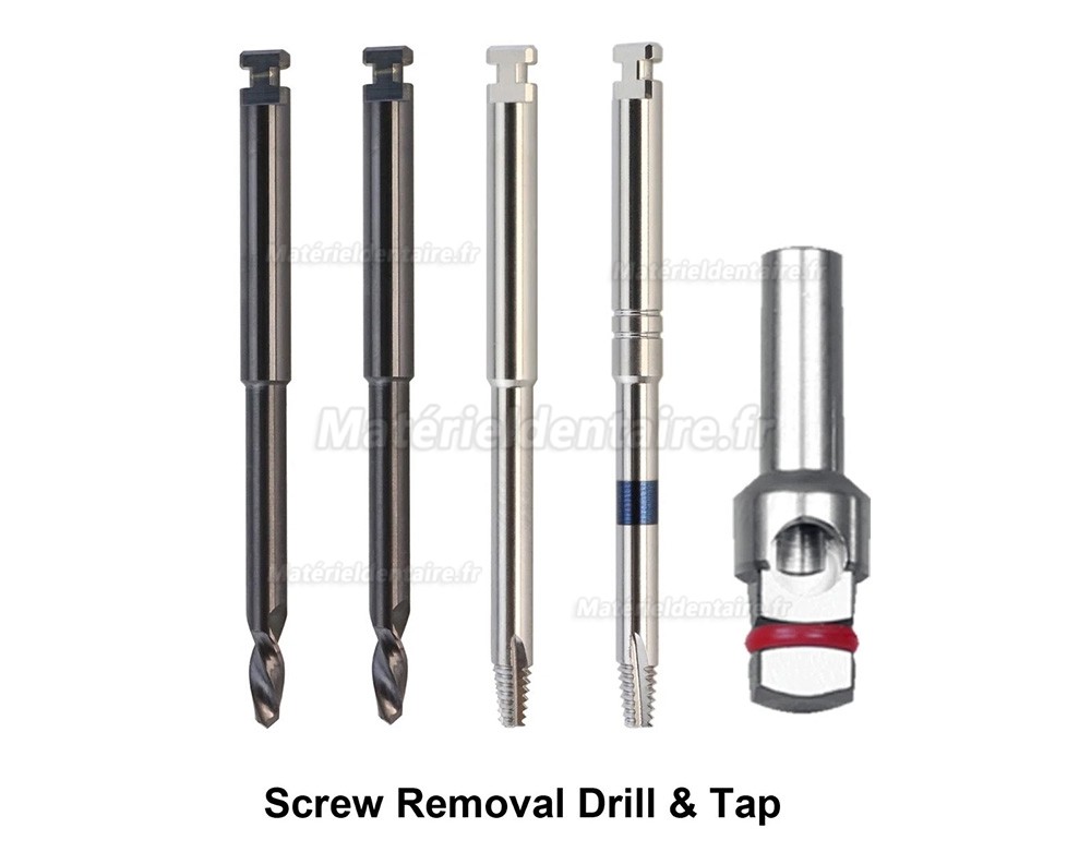 Kit complet d'extraction implants et vis implantaires MCT FSRK-02 - Extracteur de guide de forage Kit complet d'extraction implants et vis implantaires MCT FSRK-02 - Extracteur de guide de forage